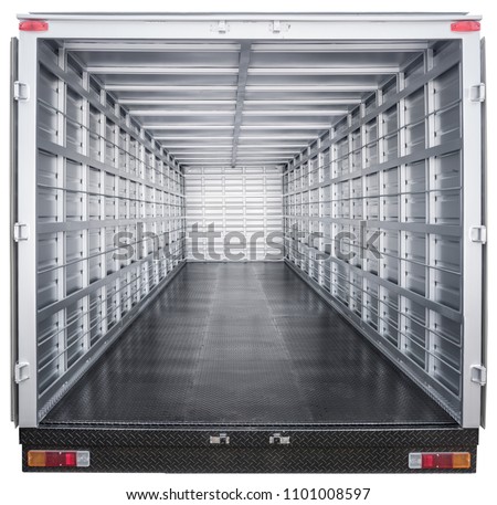 interior of truck trailer