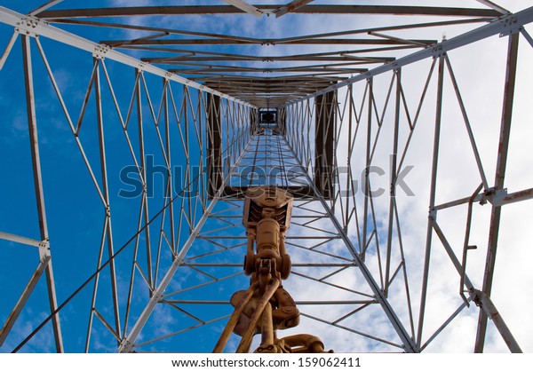 Interior Upward View Old Oil Rig Stock Photo Edit Now