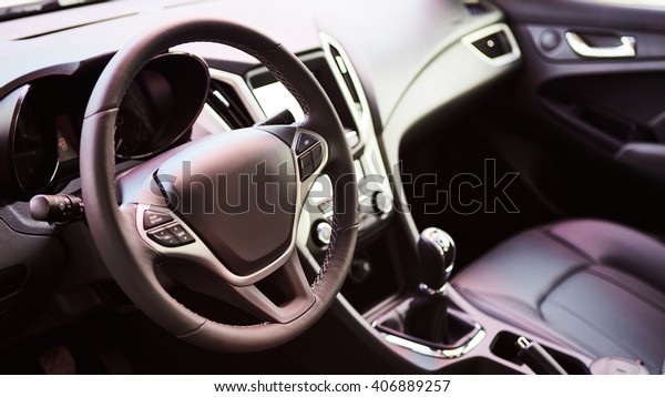 Interior view of\
car