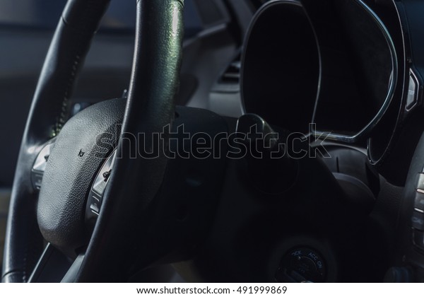Interior view of car with\
salon