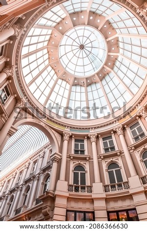 Interior view from De Passage in The Hague, the oldest existing shopping center in the Netherlands.