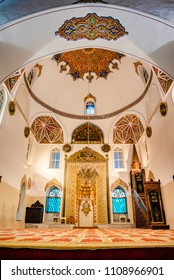 Interior View Of Ghazi Orhan Mosque,one Of Ottoman Emperor In Bursa,Turkey.20 May 2018
