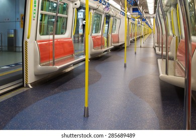 Interior View Of Hong Kong Train