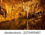Interior view of the Meramec Caverns at Missouri