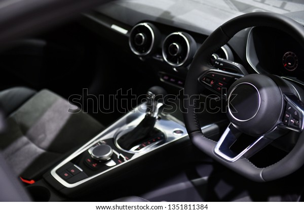 Interior View of the modern car\
