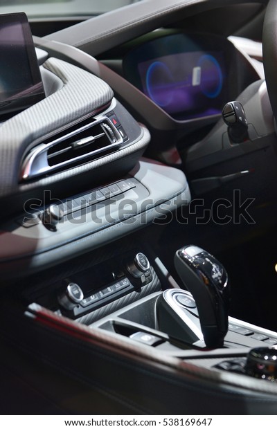 Interior View of the modern\
car