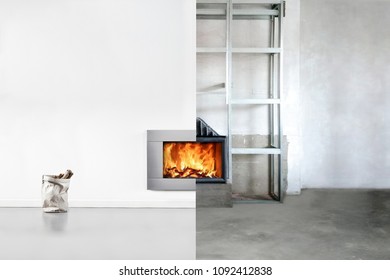 Fireplace Construction Images Stock Photos Vectors Shutterstock