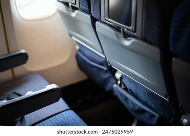 Interior view of a plane
