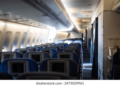 Interior view of a plane