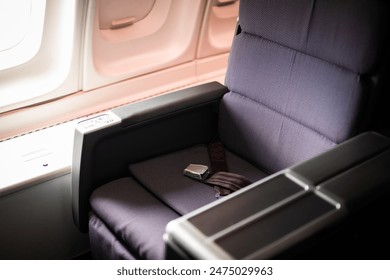 Interior view of a plane