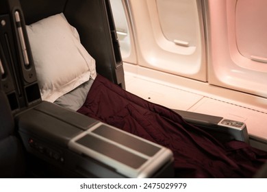 Interior view of a plane
