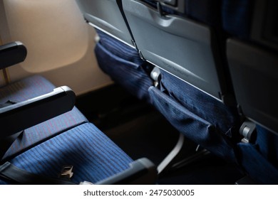 Interior view of a plane