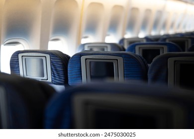 Interior view of a plane