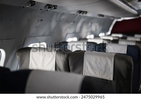 Interior view of a plane