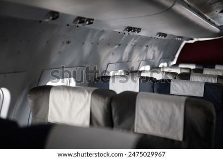Interior view of a plane