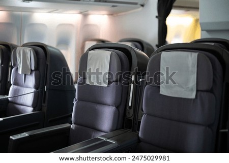 Interior view of a plane