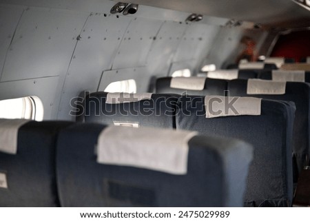 Interior view of a plane