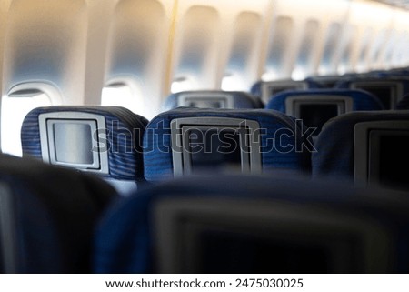 Interior view of a plane