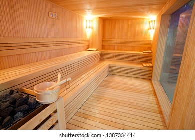 Interior View Of Sauna Bath