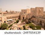 Interior view of the Tower of David in Jerusalem