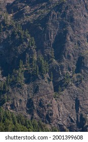 Interior Walls Of The National Park Of La Caldera De Taburiente.