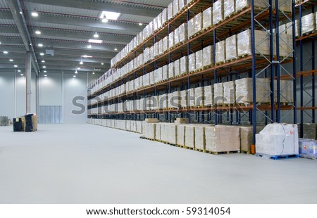 interior of a warehouse