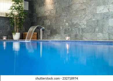 Interior Of Wellness And Spa Swimming Pool.