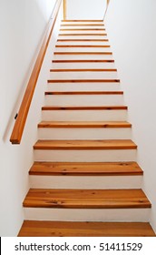 Interior - Wood Stairs And Handrail