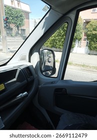 interior of a work van