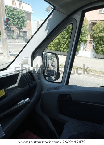 interior of a work van