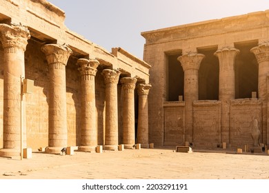 Interior Yard Of The Ancient Egyptian Temple