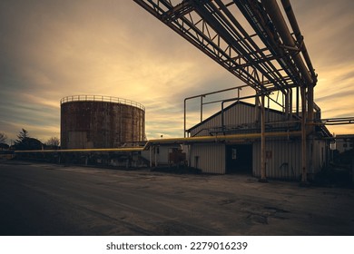 interiors   machinery  plants retaking possession disused abandoned industry  former cotton mill  industrial production