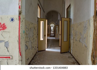 Interiors Volterra Asylum Charcot Building Abandoned Stock Photo (Edit ...