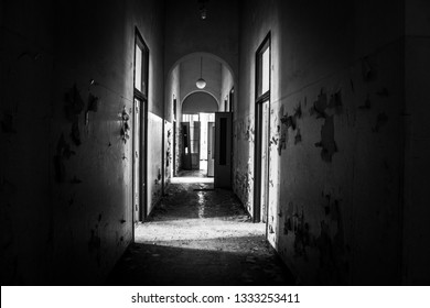 Interiors Volterra Asylum Charcot Pavilion Abandoned Stock Photo ...