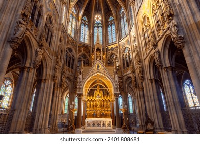 Interiors of Votivkirche church in Vienna, Austria - Powered by Shutterstock