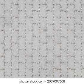 Interlocking concrete paver tiles texture, seamless repeatable all sides, ready for 3D maping texture.