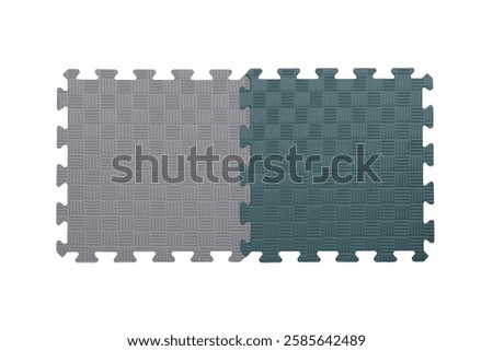 Interlocking Gray and Green EVA Foam Mats – Durable Puzzle Floor Tiles for Gym, Exercise, and Safety Padding