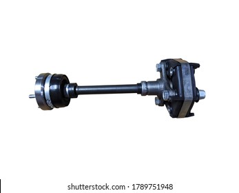 Intermediate cardan shaft. Car driveshaft isolated on white background. Detail of the car. New spare parts. - Shutterstock ID 1789751948