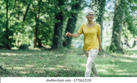 Intermittent Walking Workout, Mature Woman Exercising, Losing Weight During Menopause