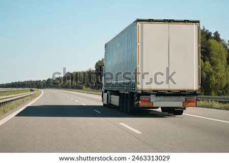 Intermodal Multimodal Distribution Delivery Freight Cargo Truck 