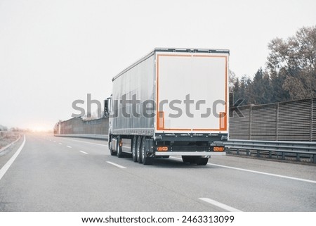 Intermodal Multimodal Distribution Delivery Freight Cargo Truck 