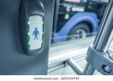 An internal bus stop request button for aged people