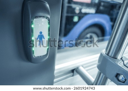 An internal bus stop request button for aged people