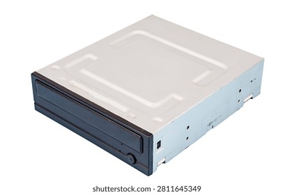 Internal CD and DVD Optical Drive Device Isolated on Transparent Background