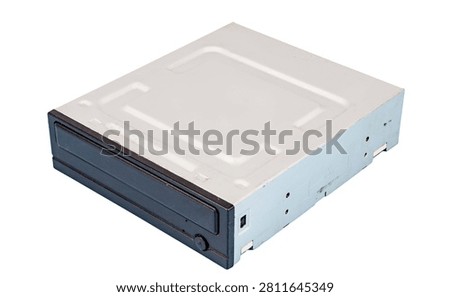 Internal CD and DVD Optical Drive Device Isolated on Transparent Background