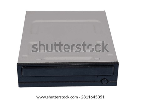 Internal CD and DVD Optical Drive Device Isolated on Transparent Background