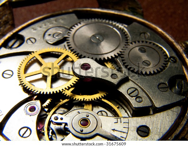 Internal Mechanical Clockworks Old Watch Stock Photo (Edit Now) 31675609