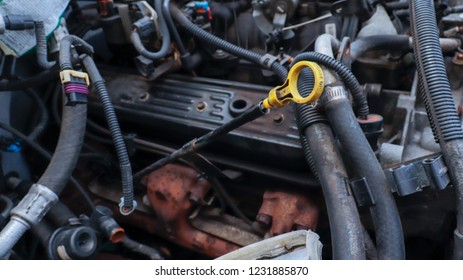 Internal Part Of A Old Beater Car.