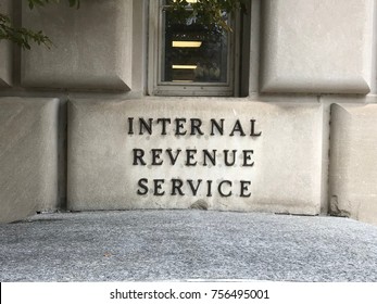 Internal Revenue Service  Stone Marker Sign