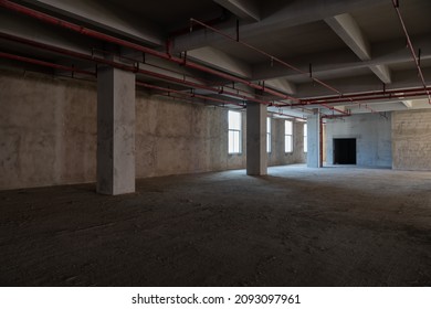 Internal structure of large concrete blank house - Shutterstock ID 2093097961